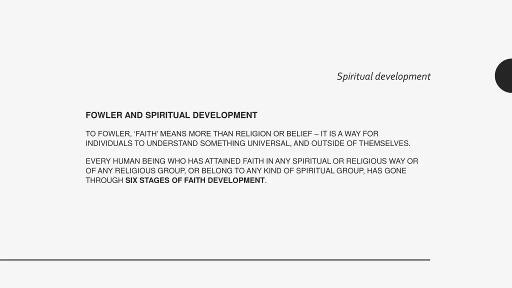 spiritual development