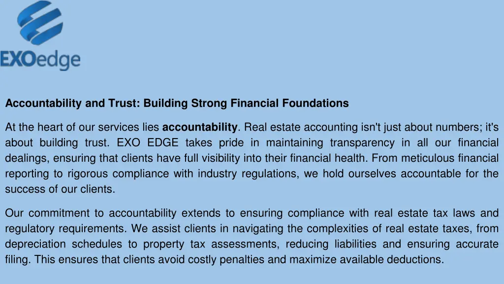 accountability and trust building strong