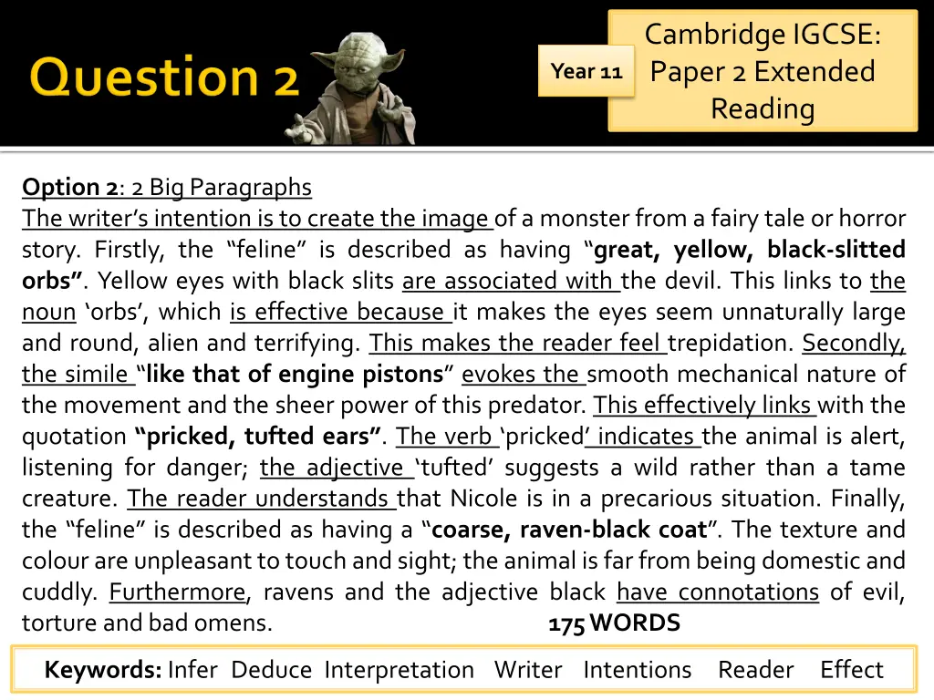 cambridge igcse paper 2 extended reading 6