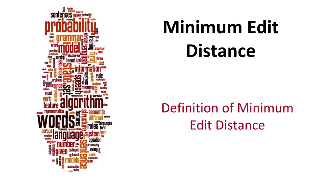 minimum edit distance 1