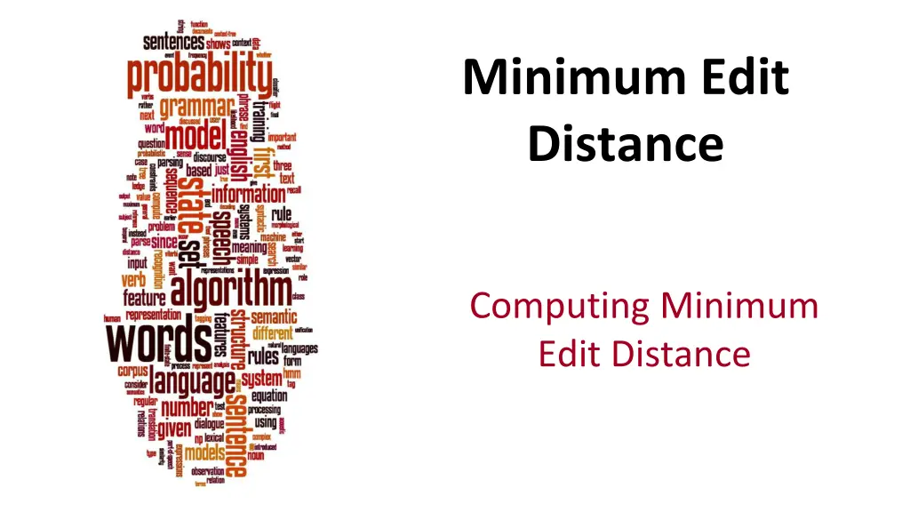 minimum edit distance 2