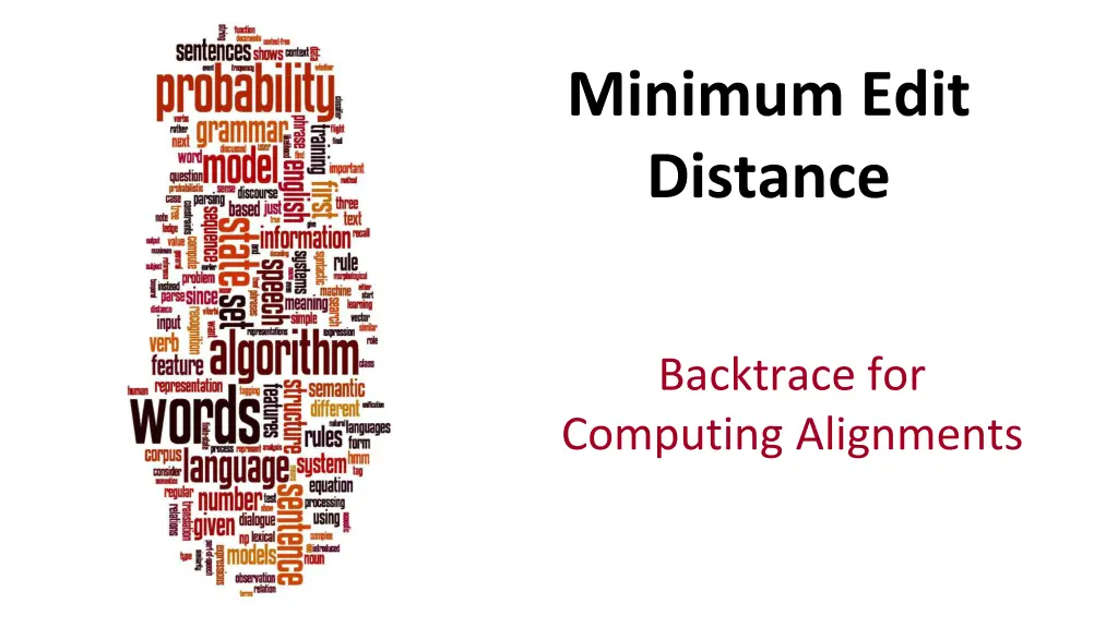 minimum edit distance 4