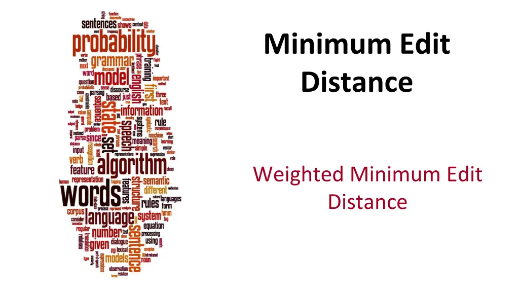 minimum edit distance 6