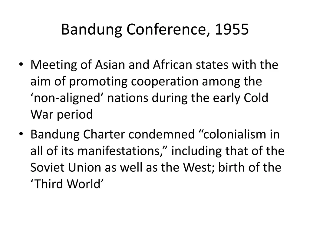 bandung conference 1955