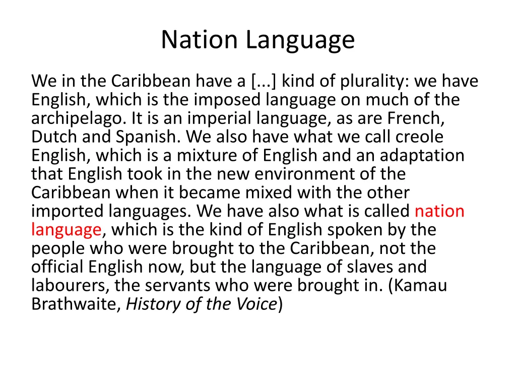 nation language