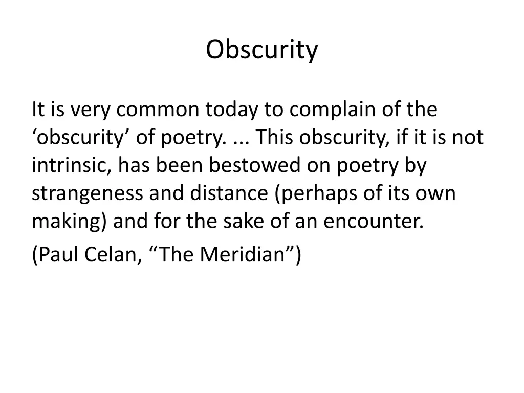 obscurity