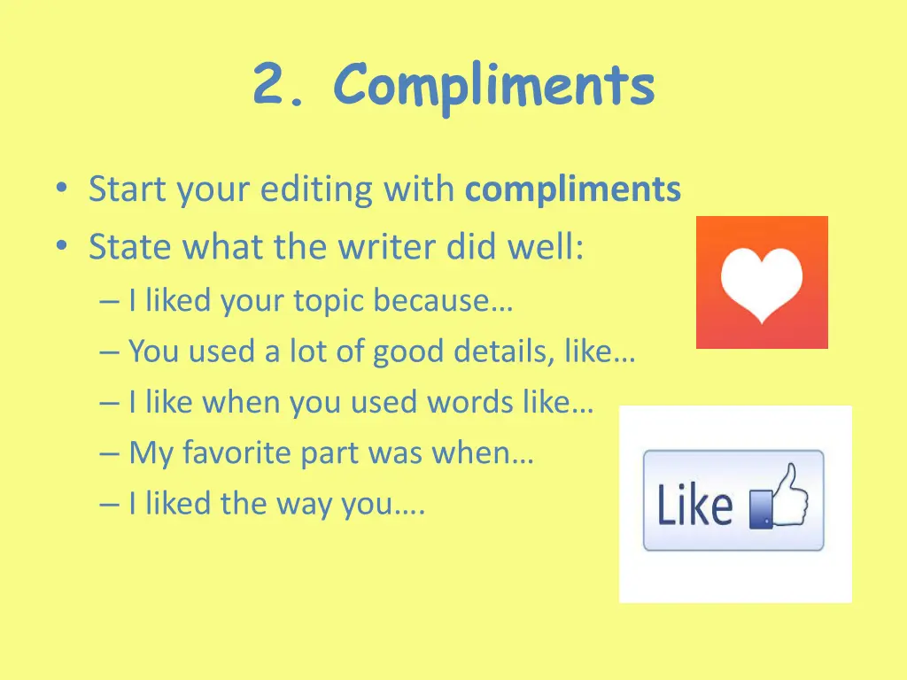 2 compliments