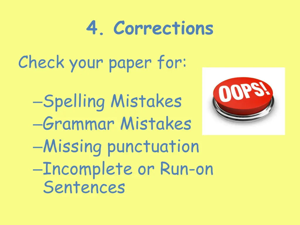 4 corrections