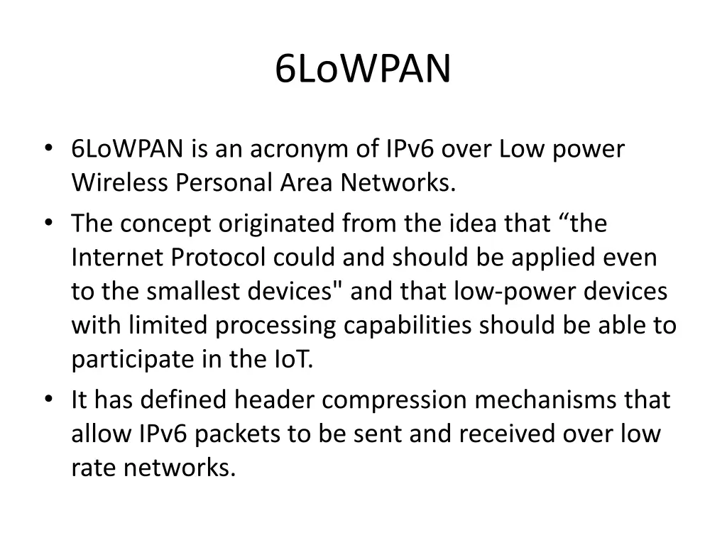 6lowpan