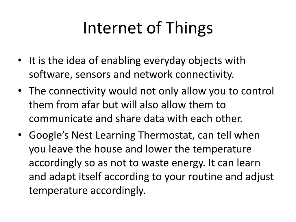 internet of things