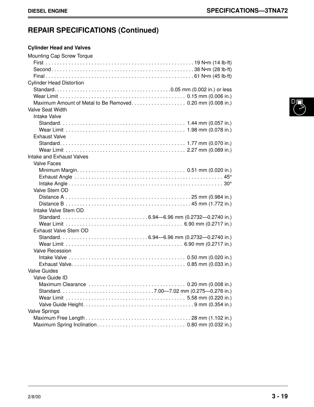 specifications 3tna72 5