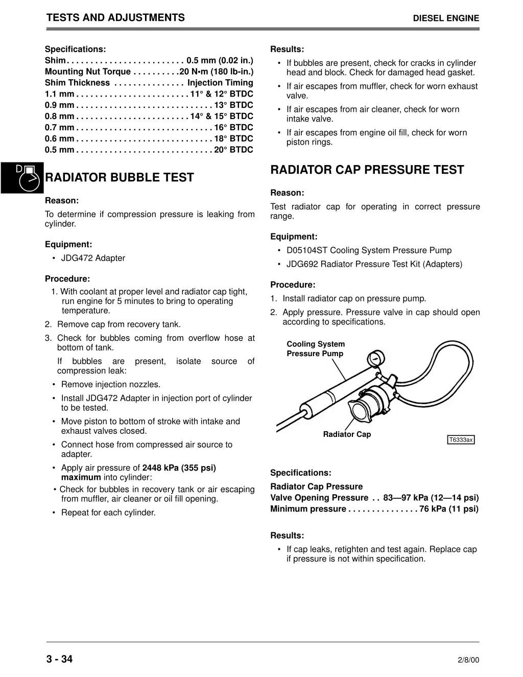 tests and adjustments 9