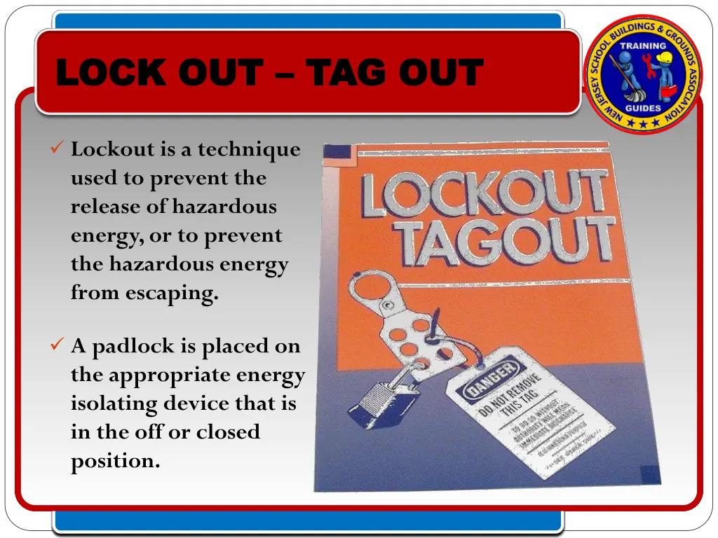 lock out lock out tag out