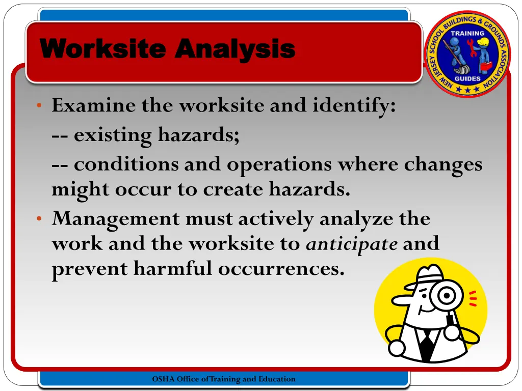 worksite analysis worksite analysis