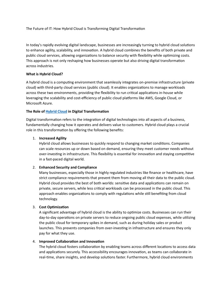 the future of it how hybrid cloud is transforming