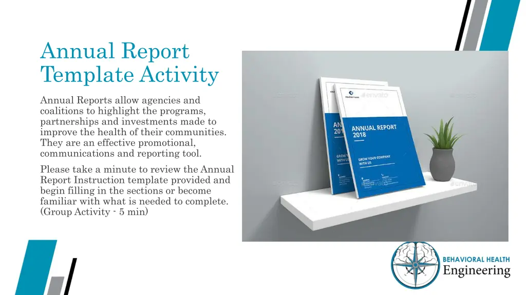 annual report template activity