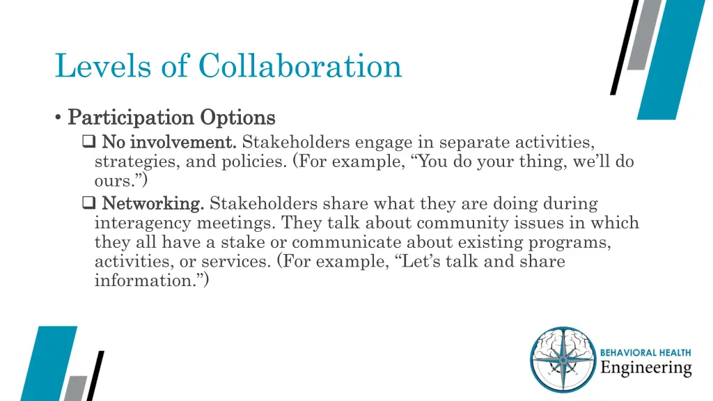 levels of collaboration 1