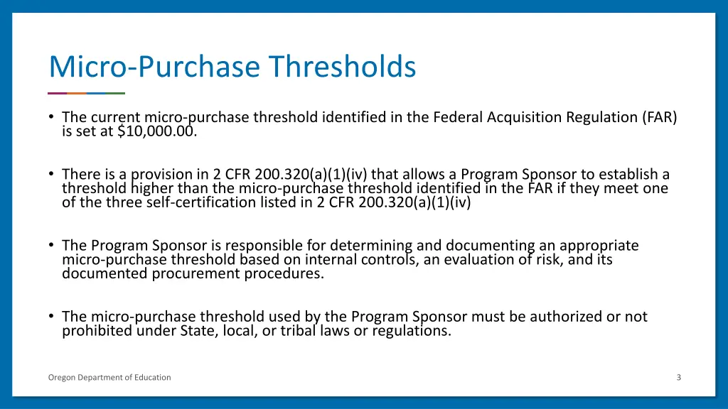 micro purchase thresholds