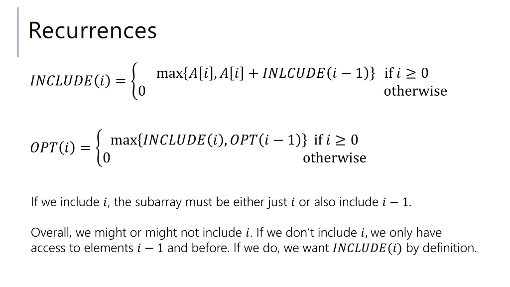 recurrences