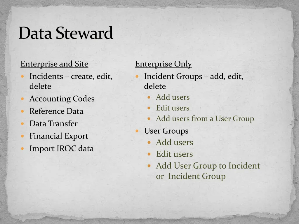 data steward