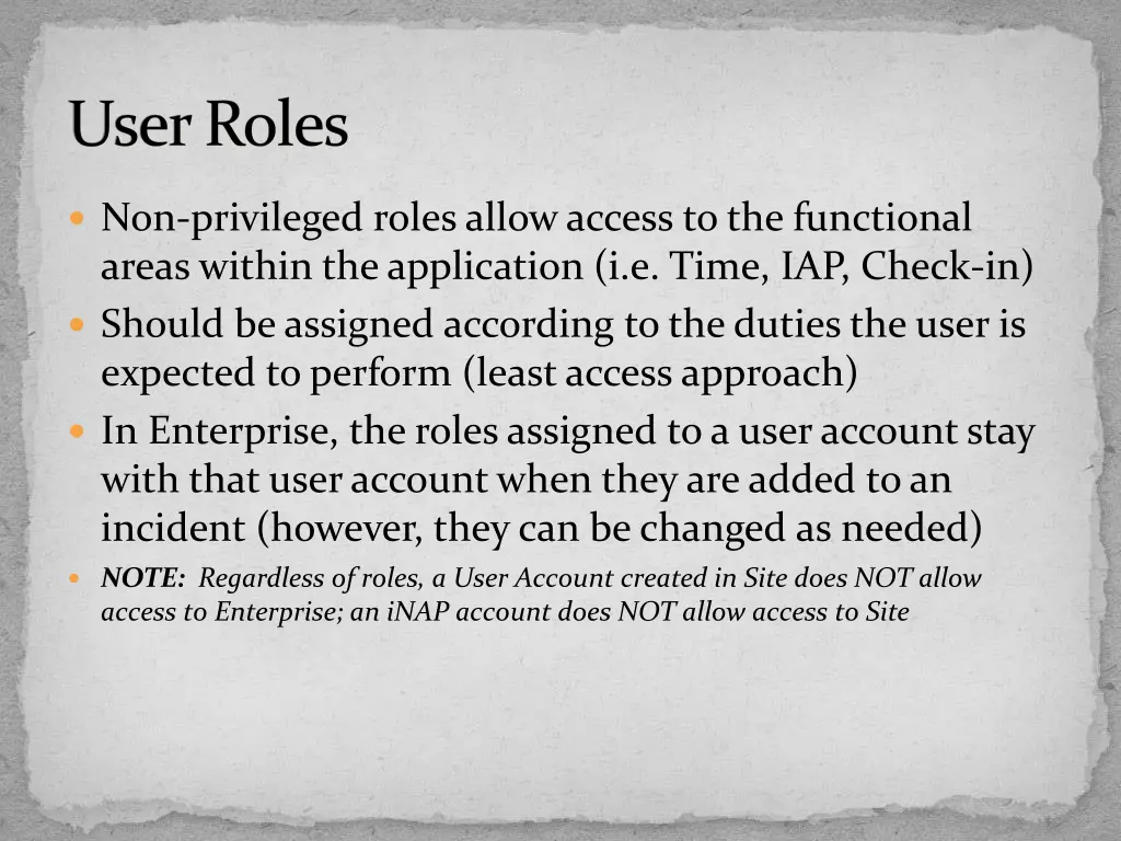 user roles 1