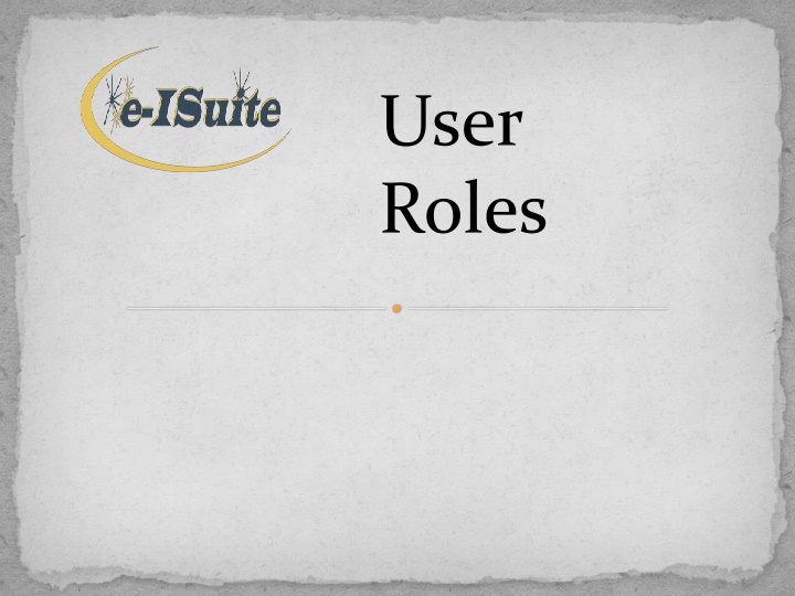 user roles