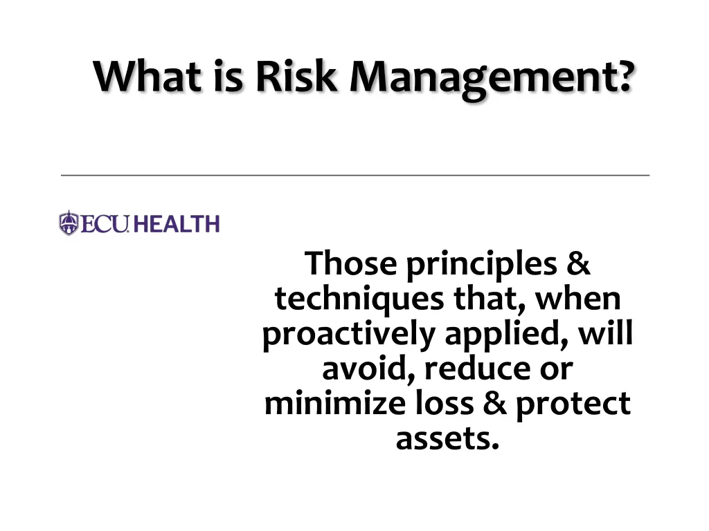 what is risk management