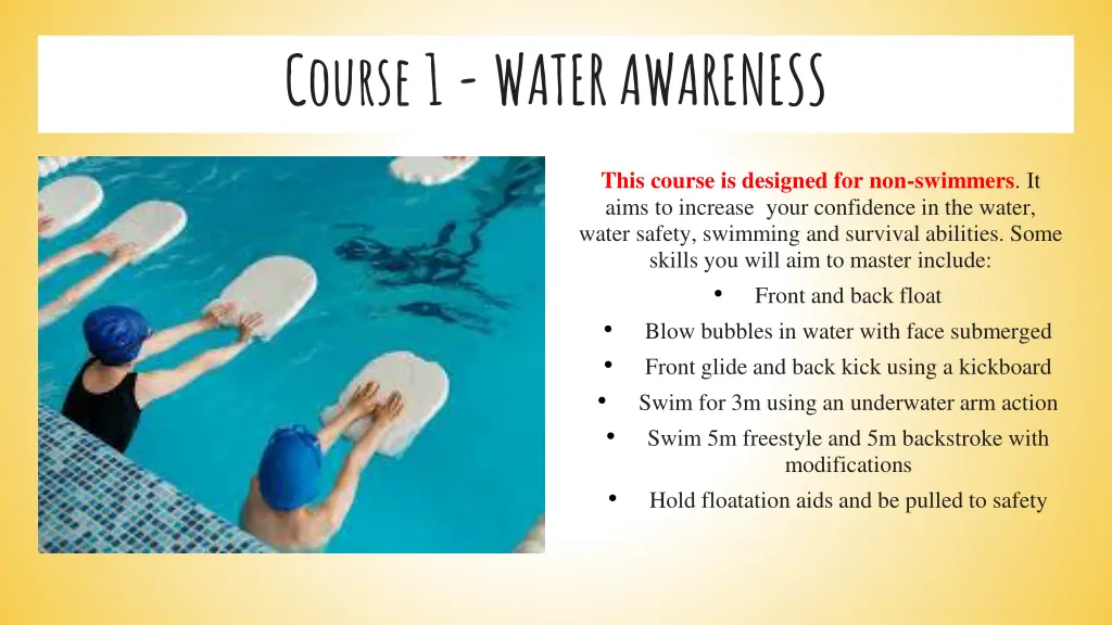 course 1 water awareness