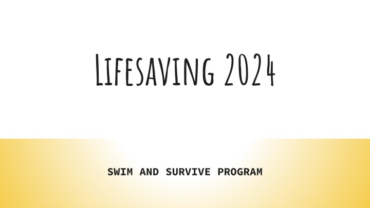 lifesaving 2024