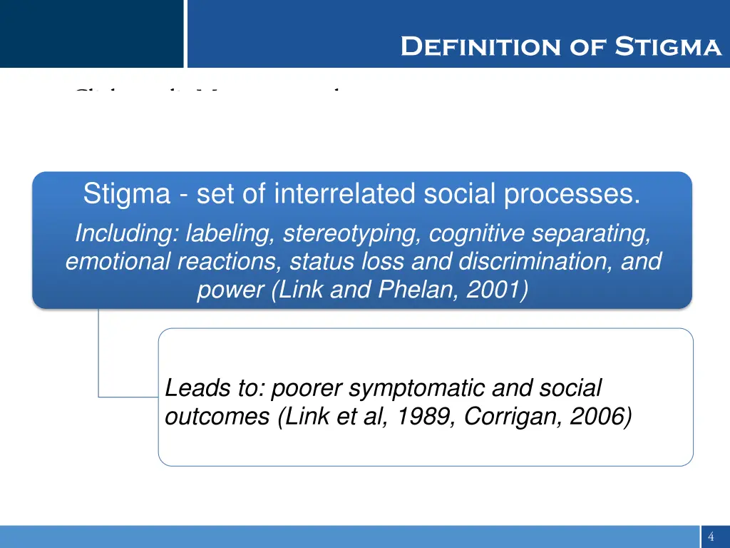 definition of stigma