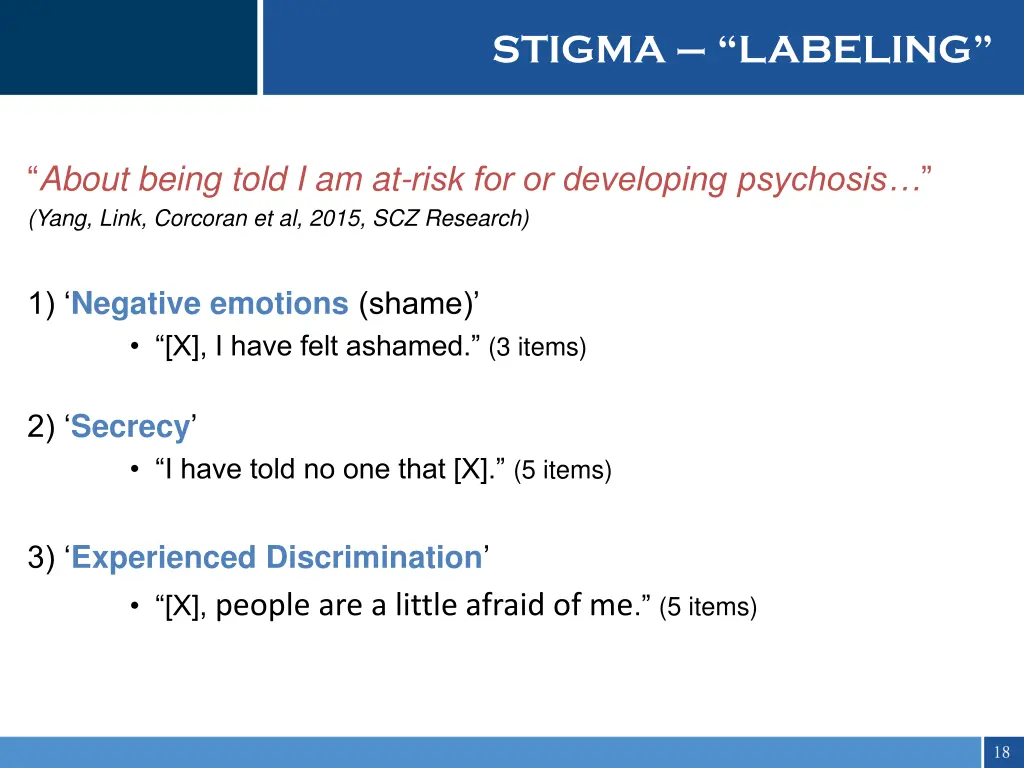 stigma labeling