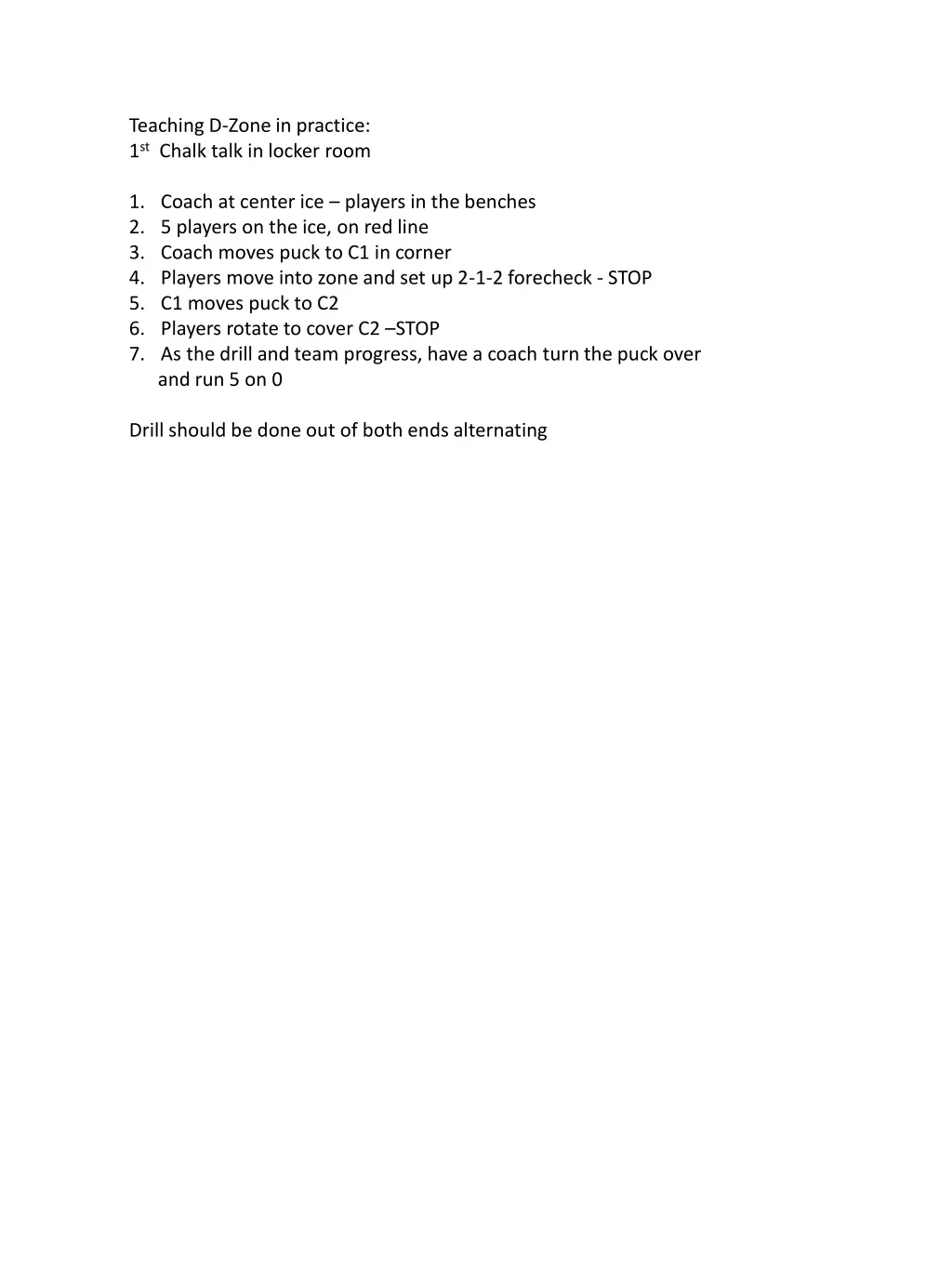 teaching d zone in practice 1 st chalk talk 1