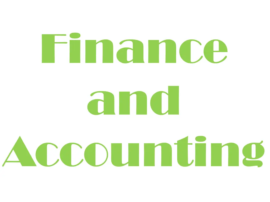 finance and accounting