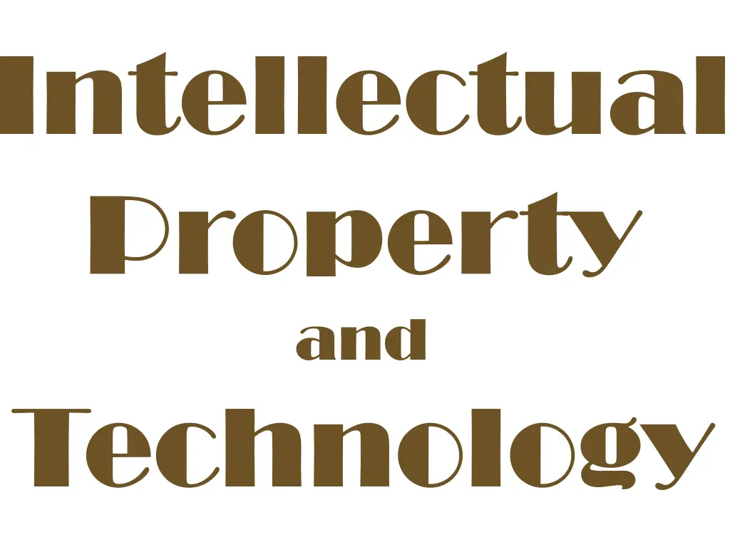 intellectual property and technology