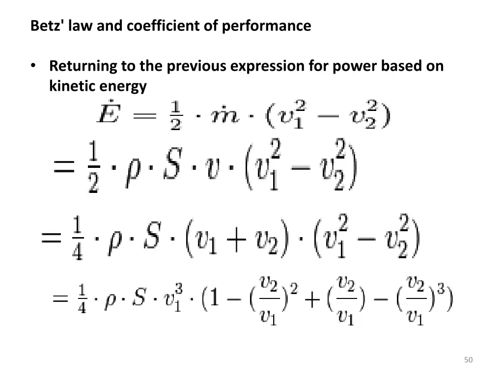 betz law and coefficient of performance