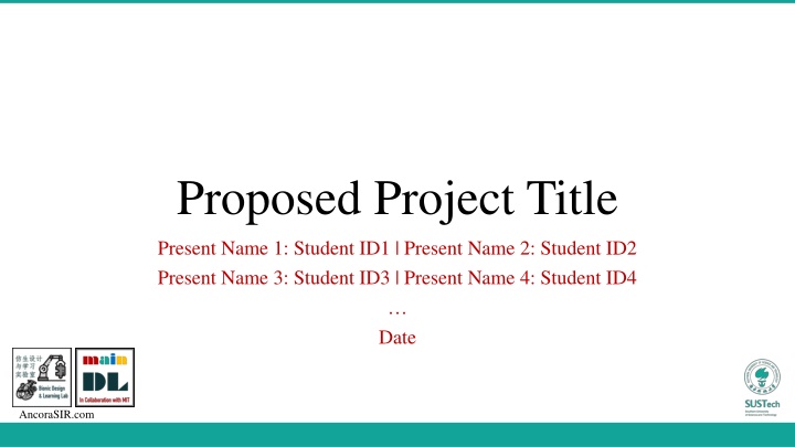 proposed project title