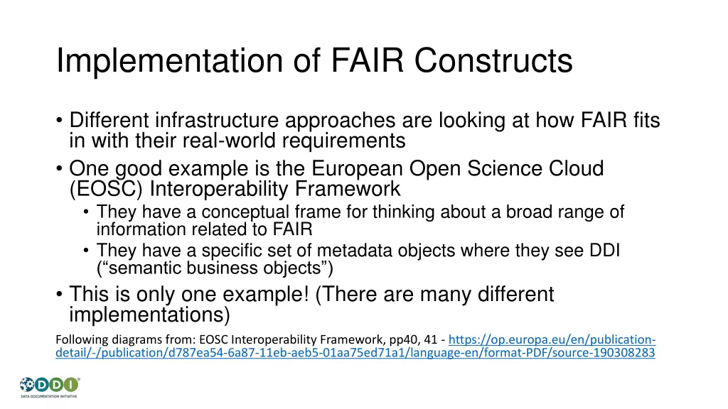 implementation of fair constructs