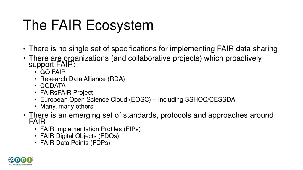 the fair ecosystem 1