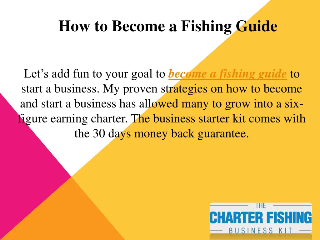 how to become a fishing guide