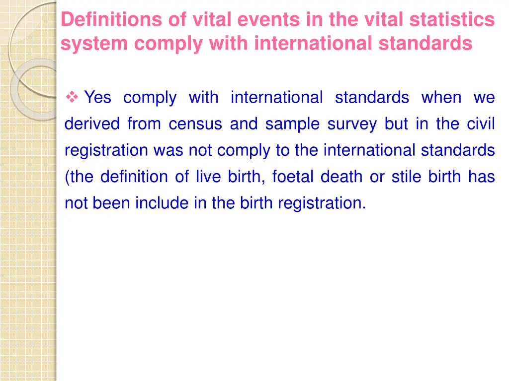 definitions of vital events in the vital