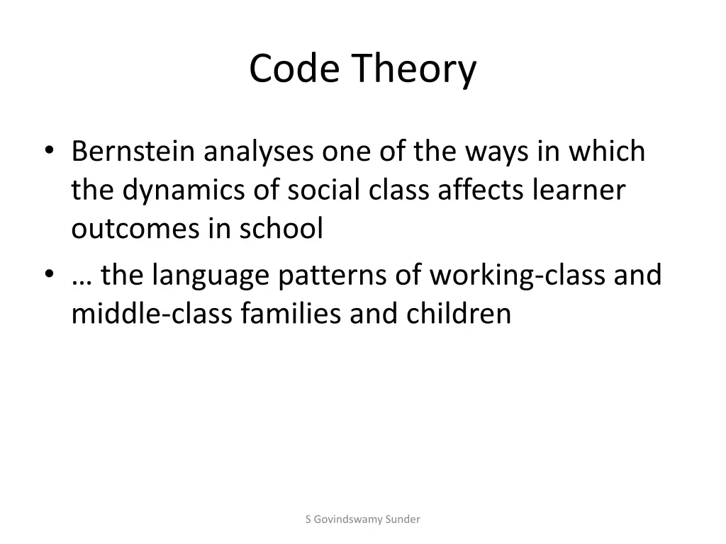 code theory