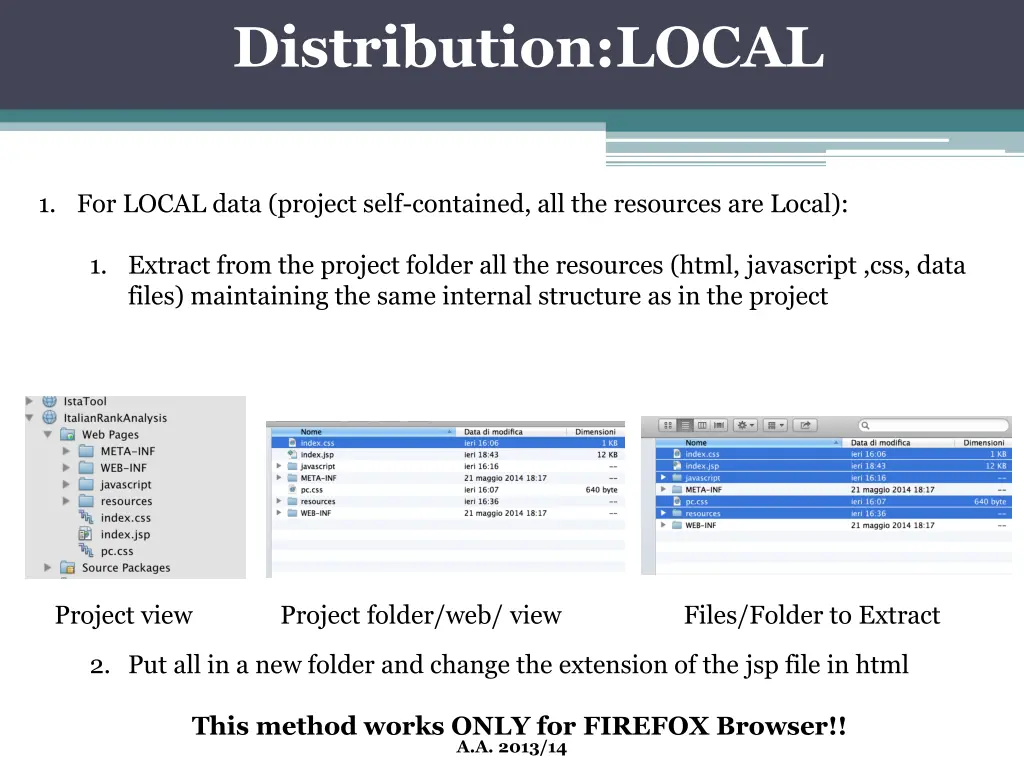 distribution local