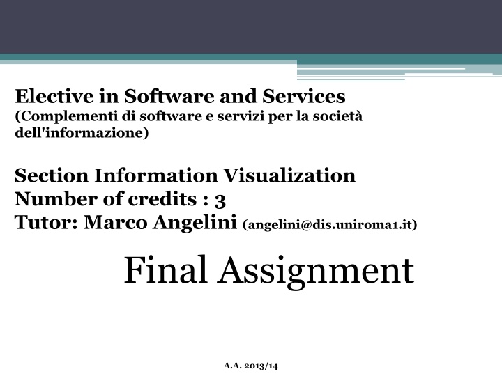 elective in software and services complementi