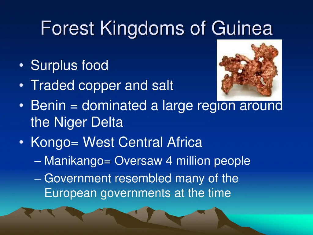 forest kingdoms of guinea