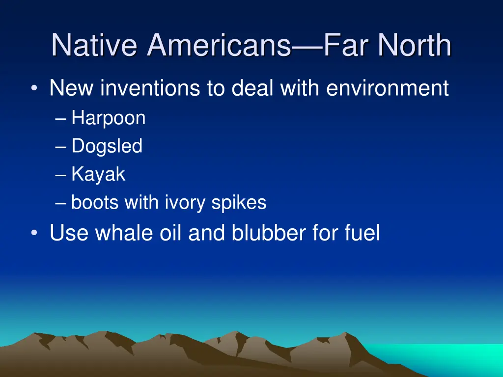 native americans far north