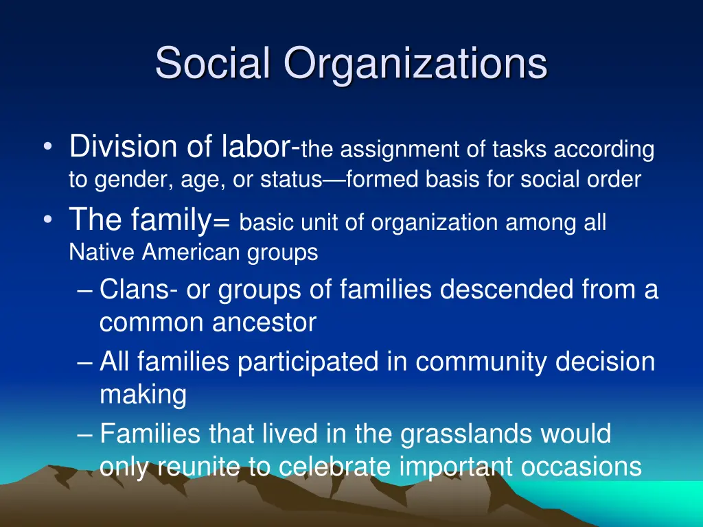 social organizations