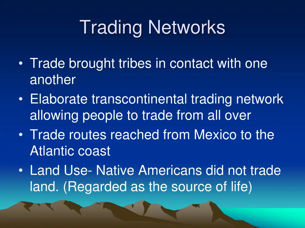 trading networks