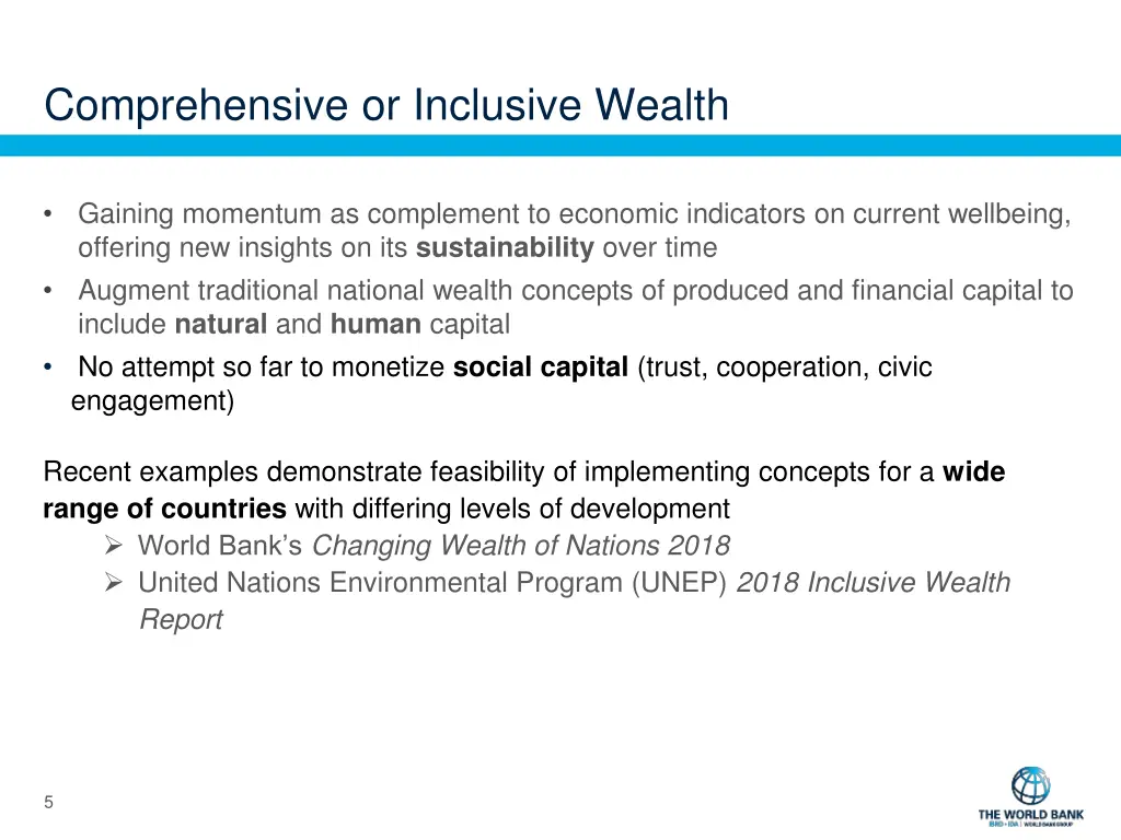 comprehensive or inclusive wealth