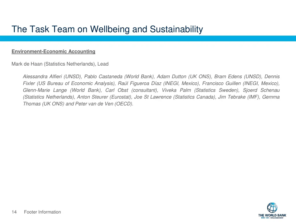 the task team on wellbeing and sustainability 2