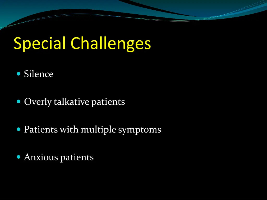 special challenges